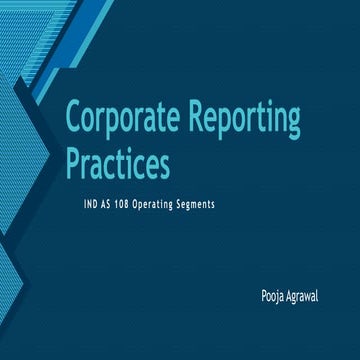 Corporate reporting practices
