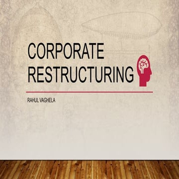 Corporate restructuring