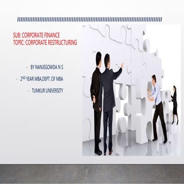 Corporate restructuring
