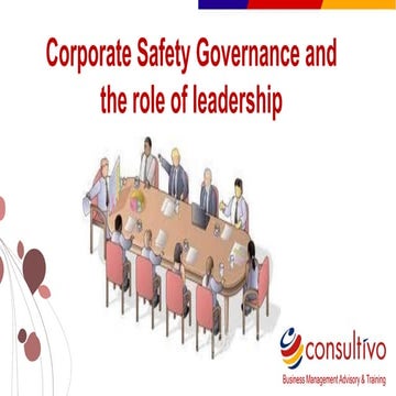 Corporate Safety Governance and Role of Leadeship