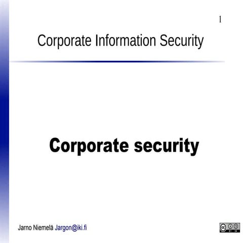 Corporate security
