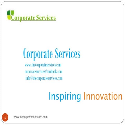 Software Company Profile -Corporate services 