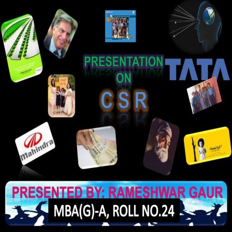 Corporate Social Responcibilities Tata & Mahindra