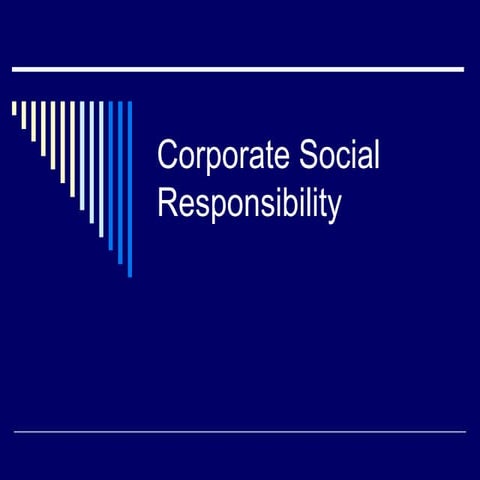 Corporate Social Responsibility