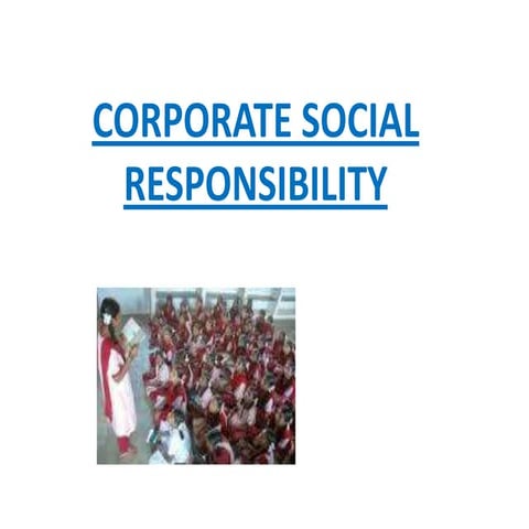 Corporate social responsibility | PPTX