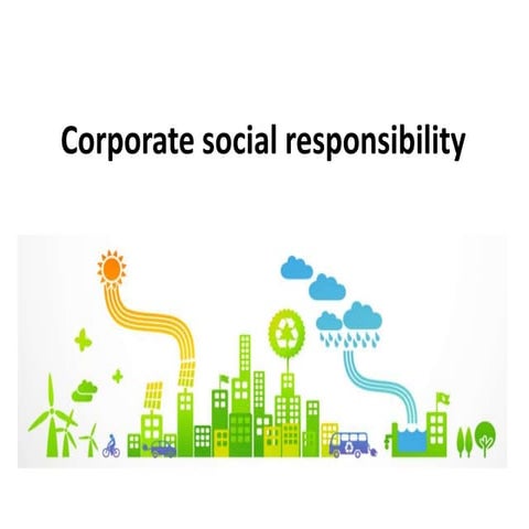 Corporate social responsibility