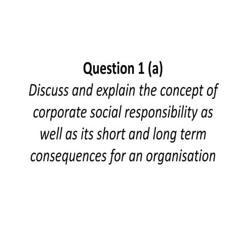 Corporate Social Responsibility | PPTX