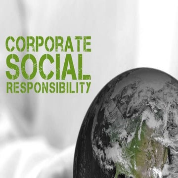 Corporate social responsibility
