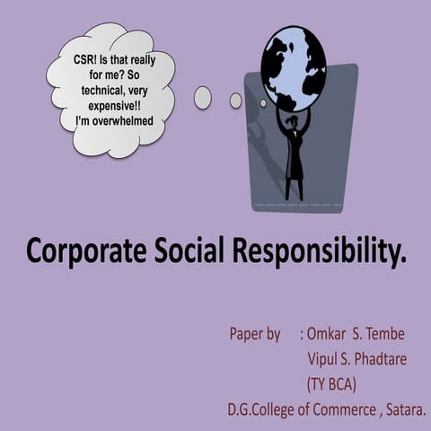 Corporate Social Responsibility