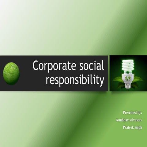 Corporate Social Responsibility 