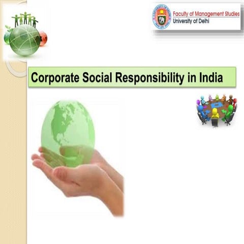 Corporate social responsibility in india