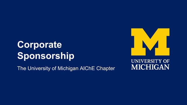 Corporate Sponsorship