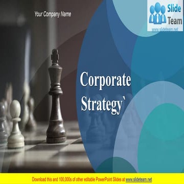 Corporate Strategy PowerPoint Presentation Slides 