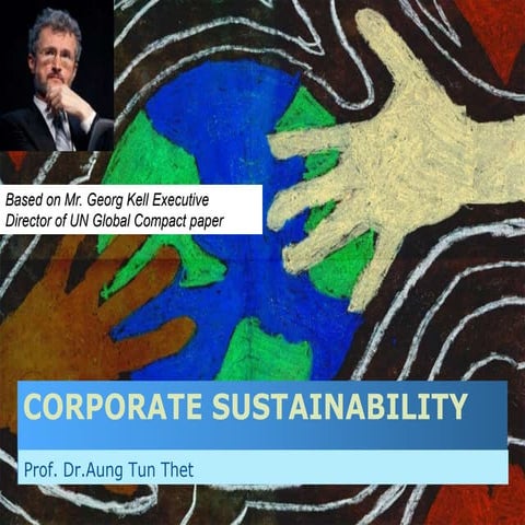 Corporate Sustainability (Prof. Dr. Aung Tun Thet)