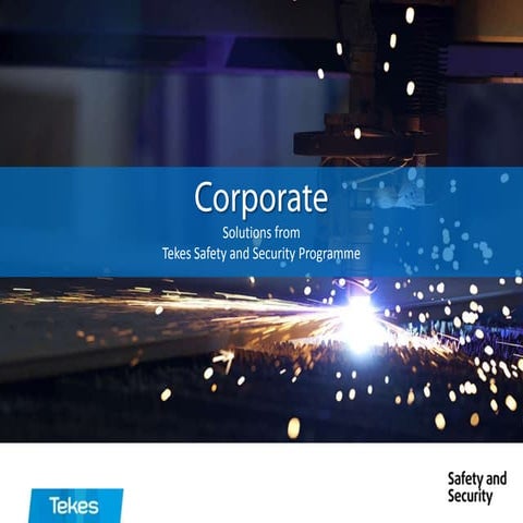 Corporate Tekes Safety and Security programme 2013