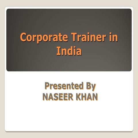 How Train the Trainer Programs Improve Corporate Training | PPTX