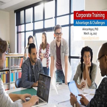 Corporate Training: Advantages and Challenges
