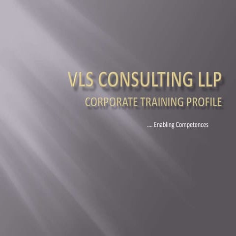 Corporate Training Vls Consulting Llp