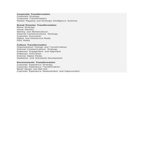 Corporate Transformation Project Examples | PDF