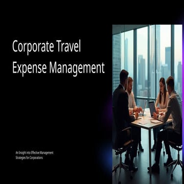 Corporate Travel and Expense Management Software | PPTX