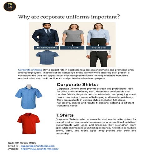 Corporate uniforms in Chennai, Tamil Nadu | PDF