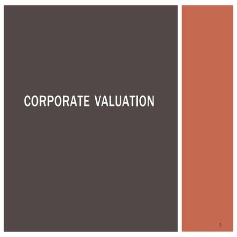 Corporate valuation 
