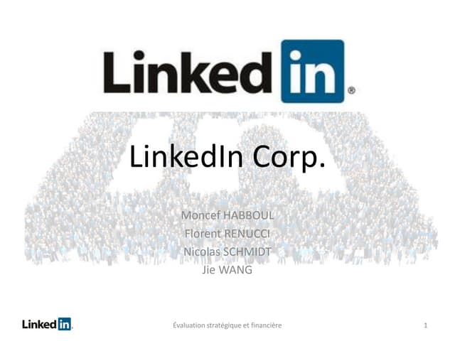 Corporate valuation  linked in, 2011