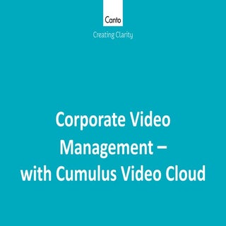 Corporate Video Management