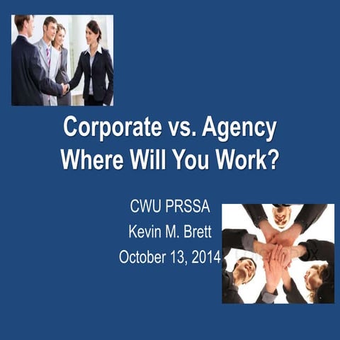 Corporate vs. Agency PR
