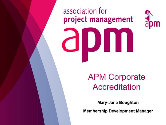 apm accreditation