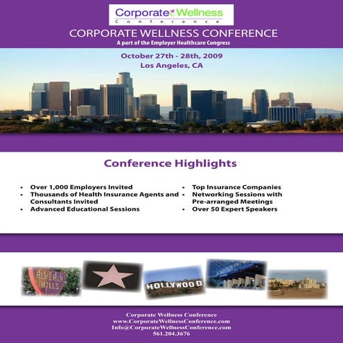 Corporate Wellness Conference Brochure