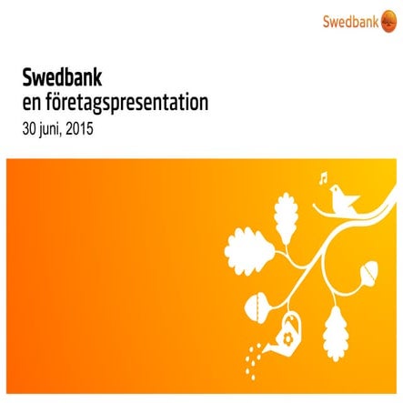 Sbab Bank företagspresentation | PPT