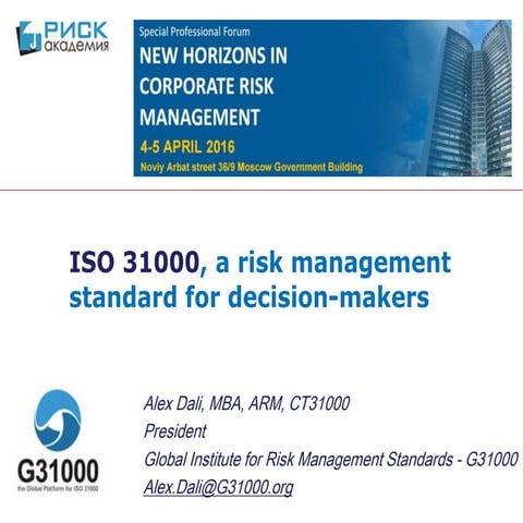 #corpriskforum2016 - Alex Dali