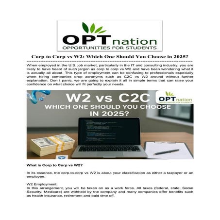 Corp to Corp vs W2- Which One Should You Choose in 2025.pdf