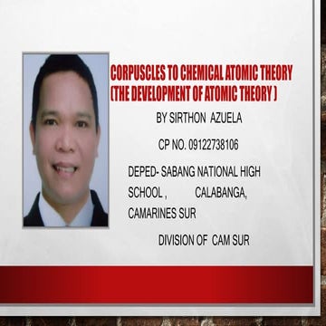 Corpuscles to chemical atomic theory (the development [autosaved]