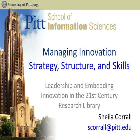 Sheila Corrall, University of Pittsburgh #RLUK14