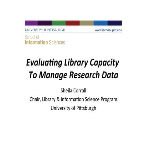 Evaluating Library Capacity to Manage Research Data