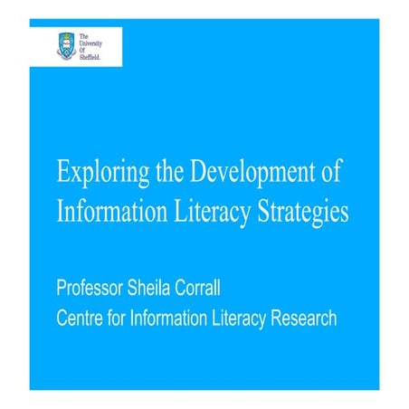 Exploring the Development of Information Literacy Strategies