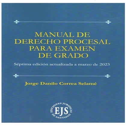CORREA SELAME 2023 7° EDICIÓN.pdf estudio de derecho procesal | PDF