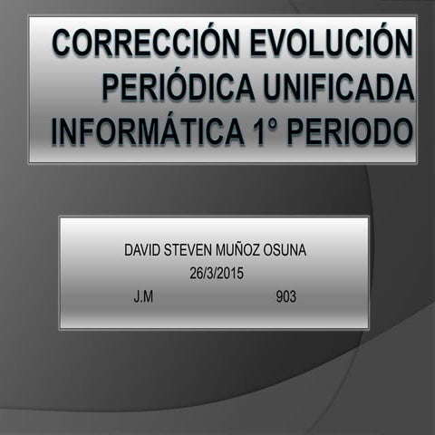 correccion evaluacion 1° periodo