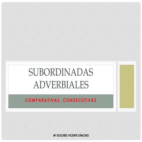 Corrección subordinadas adverbiales