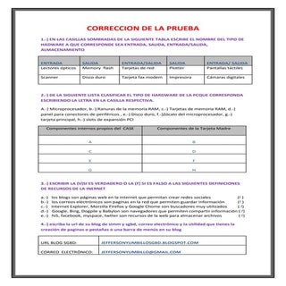 Correccion de la prueba