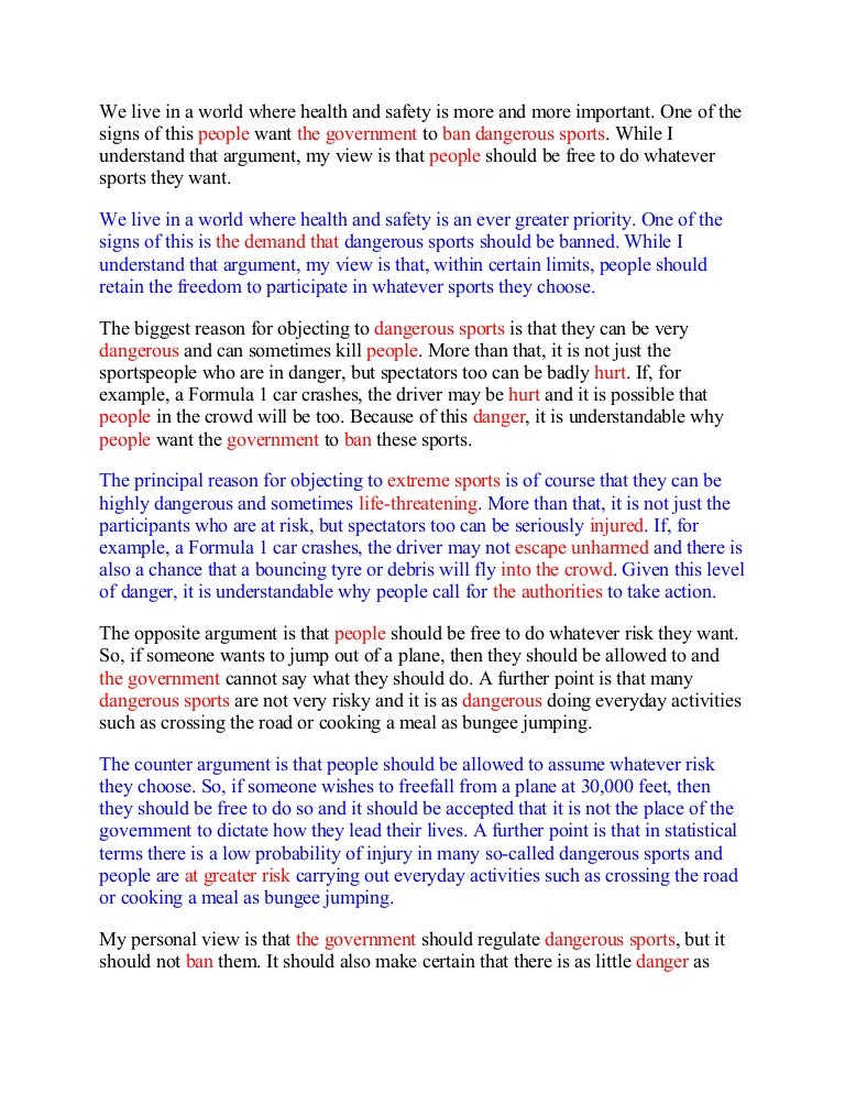 Essay about extreme sports