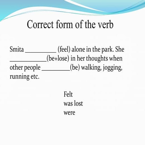 Correct form of the verb | PPTX | Death, Injury, or Military Conflict ...