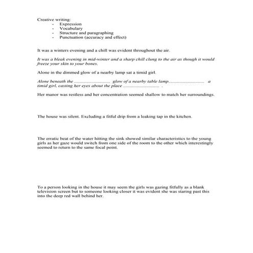 Scaffolding Descriptive writing | PPT