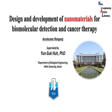 Design and development of nanomaterials for biomolecular detection and cancer...