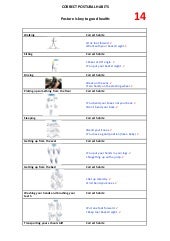lesson plan on good posture