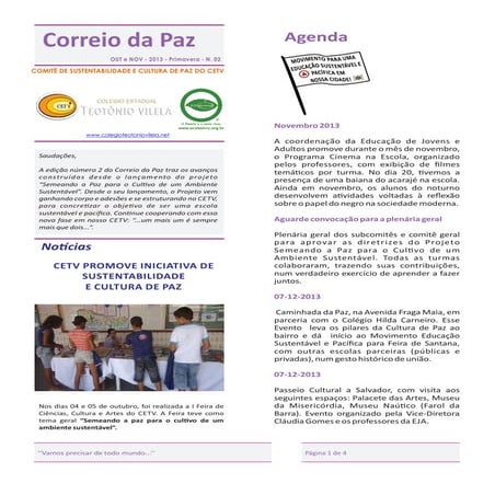 Correio da paz out nov 2013