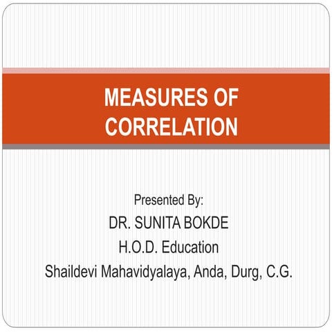 Measures of Correlation in Education