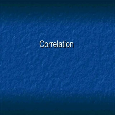 Correlation 3rd